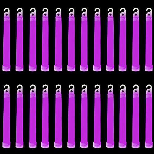 Trimming Shop Cordón de 15,24 cm Glow Sticks Premium Ultra Brillante en la Oscuridad Rod Mega Party Pack de 25 (Púrpura) para Nochevieja