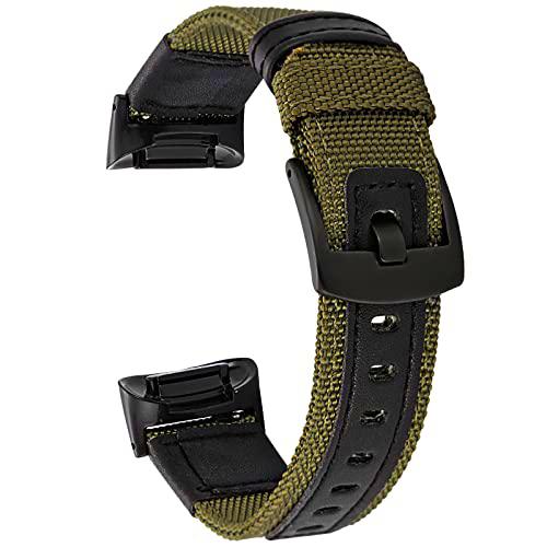 Pulsera de tela de nailon compatible con Fitbit Charge 5