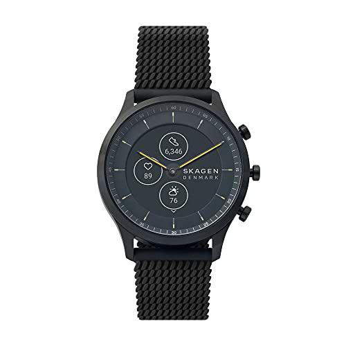 SKAGEN Smartwatch HR Híbrido para Hombre con Correa en Silicona SKT3001, Negro