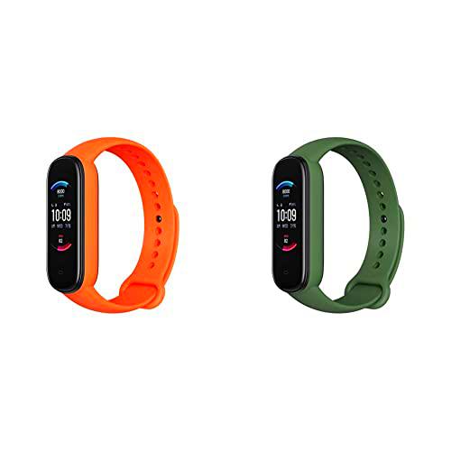 Amazfit Band 5 Rastreador de Ejercicios con Alexa incorporada Duración batería 15 días Oxigeno en Sangre Ritmo cardiaco Monitoreo sueño + Pulsera Actividad Inteligente Unisex Adulto