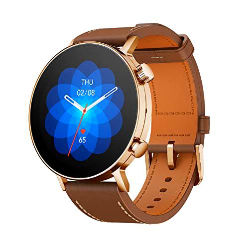 Amazfit GTR 3 Pro Smartwatch Deportivo con monitor de frecuencia cardíaca SpO2 150 + Modos Deportivos GPS Llamada Bluetooth Control de Almacenamiento de Música Alexa Incorporado Oro, Normal