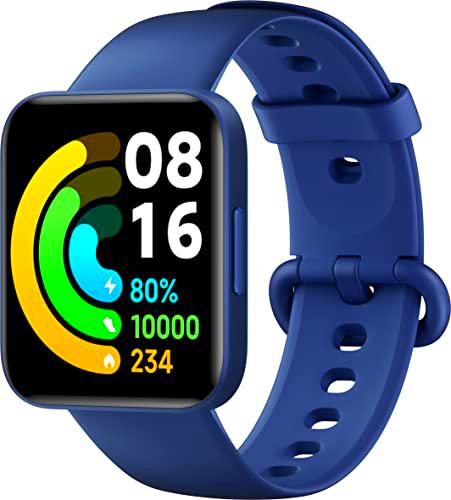 Poco Watch (Azul), medición SpO2, Ritmo cardíaco, Pantalla AMOLED de 1,6"