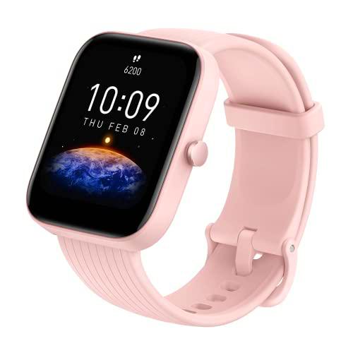 Amazfit Bip 3 SmartWatch con pantalla a color grande de 1,69" 50 Esferas Reloj con 60 modos deportivos 5 ATM Resistente 14 días Duración de la Batería con Frecuencia cardíaca Monitor de SpO2