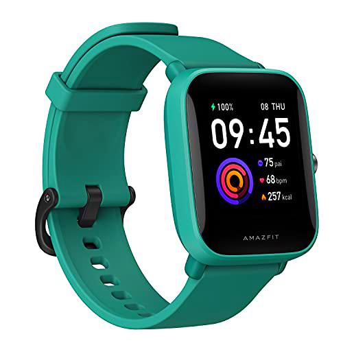 Amazfit Bip 3 SmartWatch con pantalla a color grande de 1,69" 50 Esferas Reloj con 60 modos deportivos 5 ATM Resistente 14 días Duración de la Batería con Frecuencia cardíaca Monitor de SpO2