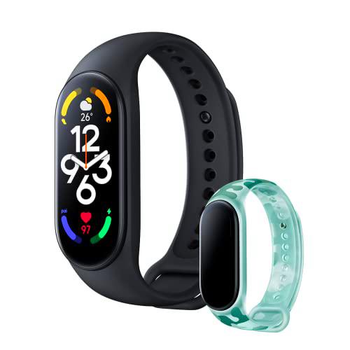 Xiaomi Smart Band 7 + Correa Khaki Green - Pulsera de actividad con pantalla AMOLED de 1.62&quot;