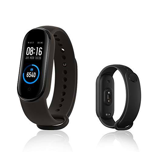 Xiaomi Mi Band 5 Pulsera Inteligente de Actividad,Monitores de Actividad,Fitness Tracker,1.1”Pantalla Dinámica Color,Negro( Versión Global)