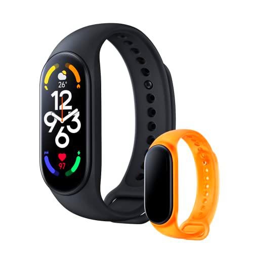 Xiaomi Smart Band 7 + Correa Neón Orange - Pulsera de actividad con pantalla AMOLED de 1.62&quot;
