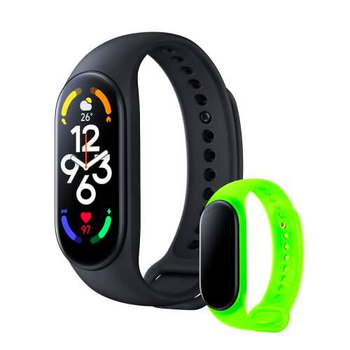 Xiaomi Smart Band 7 + Correa Neón Green - Pulsera de actividad con pantalla AMOLED de 1.62&quot;