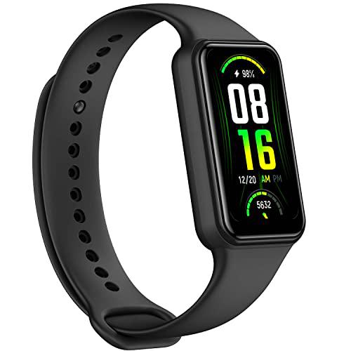 Amazfit Band 7 Rastreador Actividad Física Pantalla Siempre Activa Alexa Incorporado 18 días Duración de la Batería Monitoreo de Frecuencia Cardíaca y SpO₂ Resistente al agua 5 ATM 120 Modo Deportivo