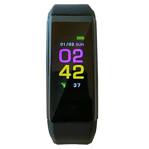 Generico Reloj digital para hombre y mujer | Monitor de ritmo cardíaco de muñeca y cuenta de calorías | Fitness Tracker deportivo para personas mayores y niños