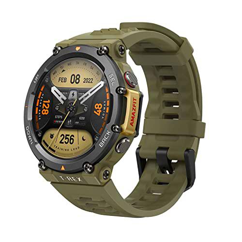 Amazfit T-Rex 2 Series SmartWatch Reloj Deportivo Premium Multideporte con GPS Navegación en Tiempo Real Ejercicio de Fuerza 150+ Modos Deportivos Frecuencia cardíaca Monitoreo SpO2