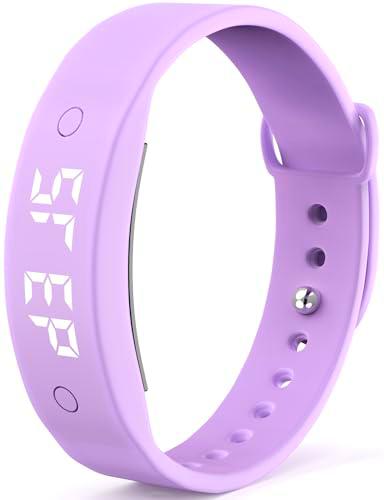 Podómetro pulsera digital reloj hombre mujer fitness reloj sin aplicación y teléfono móvil digital infantil con despertador de culata fecha reloj deportivo reloj de calorías cronómetro fitness reloj