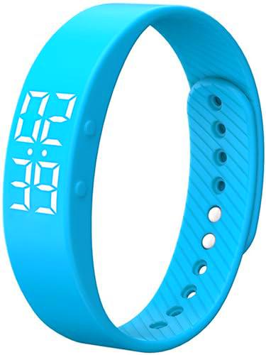 Reloj de fitness para mujer y hombre, podómetro digital