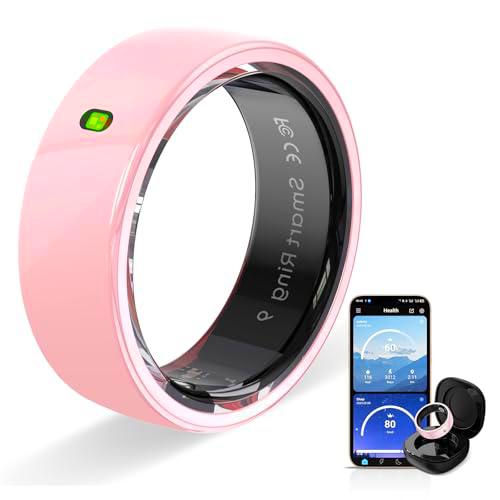 Smart Ring Touch Fitness Ring Tracker Anillo Smart Ring para Hombre Mujer IP68 Impermeable Android iOS Fitness Anillo con Monitor de Sueño