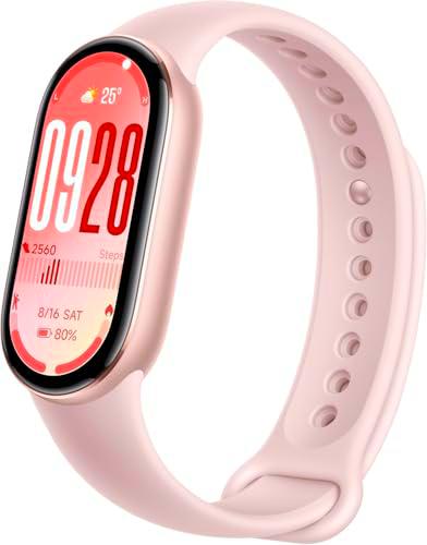 Xiaomi Smart Band 10 Rosa | Pulsera Inteligente con Pantalla AMOLED 1,72" HD | Smartwatch Deportivo con 150+ Modos