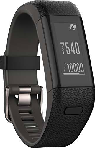 Garmin Vívosmart HR+ - Pulsera de Actividad con GPS y tecnología Elevate, Negro