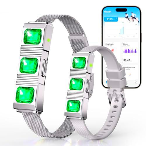 iSo Tech Fitness Tracker sin Pantalla, Smartband Smartwatch para Mujer Hombre 24/7 Rastreador de Actividad y Sueño con Frecuencia Cardíaca Oxígeno en Sangre HRV