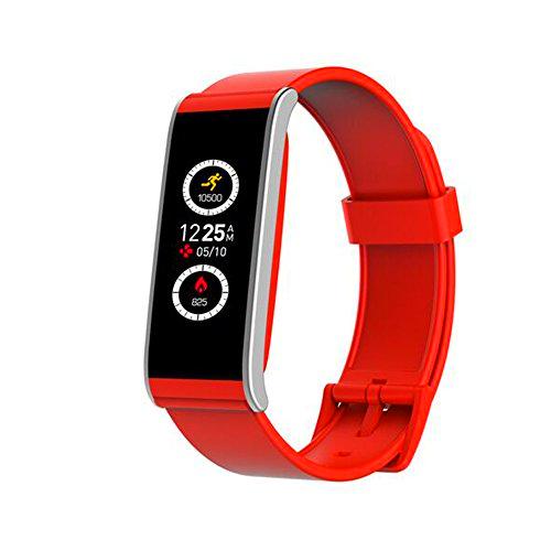 MyKronoz ZeFit4 Pulsera de Actividad Rojo, Plata IP67 TFT 2,69 cm (1.06")